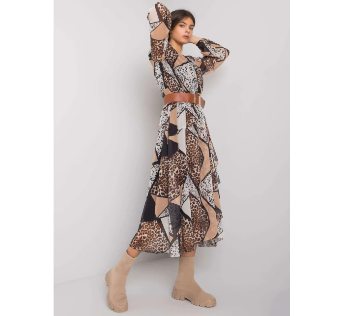 Šaty LC SK 22K 3038.78P černá a béžová