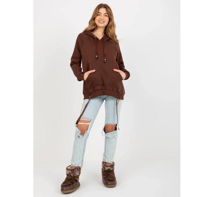 Mikina TW BL 1003.95P tmavě hnědá