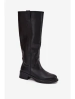 Dámské oficírky na nízkém podpatku Averna – černé Dámské oficírky na nízkém podpatku Averna – černé