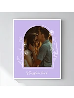 Personalizovaný magický fotoobraz v rámu - 40x50 - květinové orámování Personalizovaný magický fotoobraz v rámu - 40x50 - květinové orámování