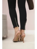 Bavlněné kalhoty s mašlí černé - Kesi