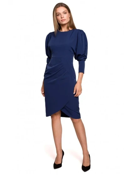 Dámské šaty model 21399705 Tmavě modrá - STYLOVE