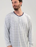 Pánská noční košile s dlouhým rukávem Filip