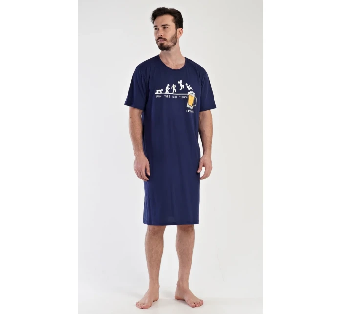 Pánská noční košile s krátkým rukávem model 19047956 - Vienetta MAN