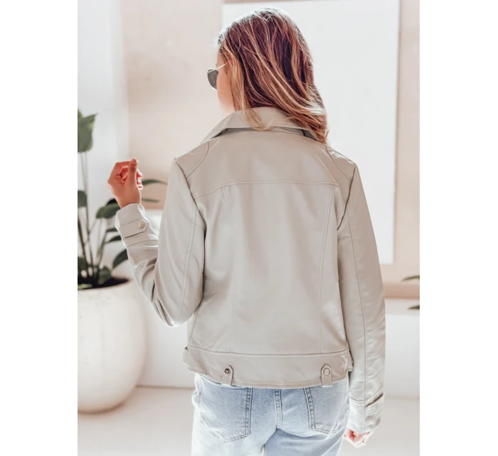 Dámská kožená bunda DARKGLORY šedá FashionStreet TY5216