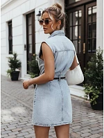 Přiléhavé džínové šaty modré FashionStreet EY2685 Přiléhavé džínové šaty modré FashionStreet EY2685