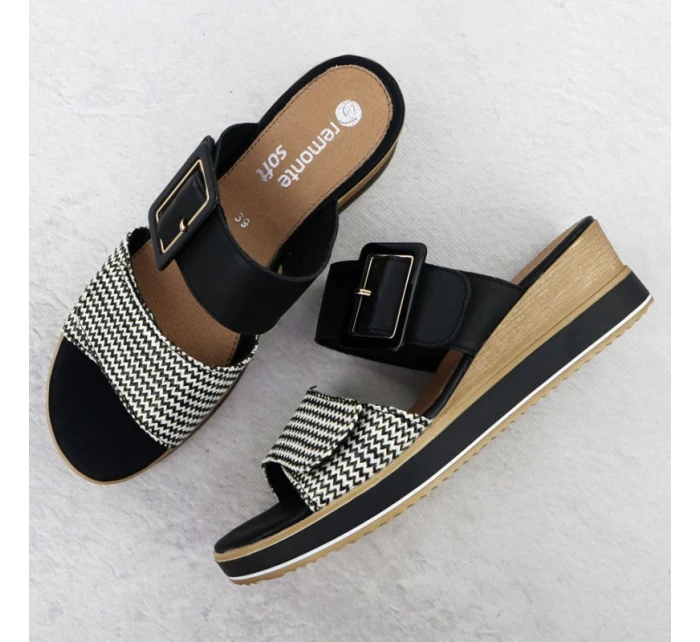 Remonte W D6463-03 RKR786 sandály na platformě s podpatky