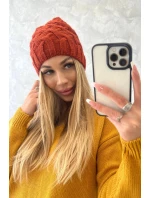 Fleecová čepice Agnes K239 červená Fleecová čepice Agnes K239 červená