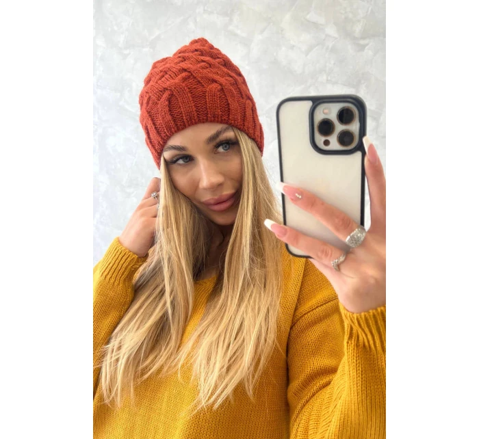 Fleecová čepice Agnes K239 červená Fleecová čepice Agnes K239 červená