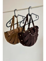 Kabelka z přírodního semiše béžová model 21721798 - Boto