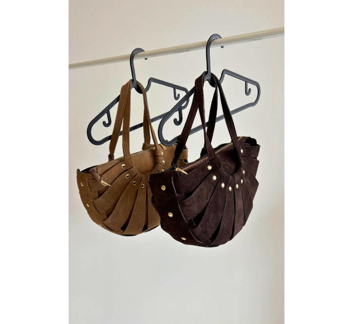 Kabelka z přírodního semiše béžová model 21721798 - Boto