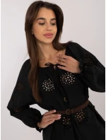 Bluzka LK BZ model 20470371 czarny - FPrice Bluzka LK BZ model 20470371 czarny - FPrice