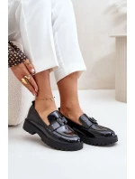Dámské lakované mokasíny Vinceza černé Dámské lakované mokasíny Vinceza černé