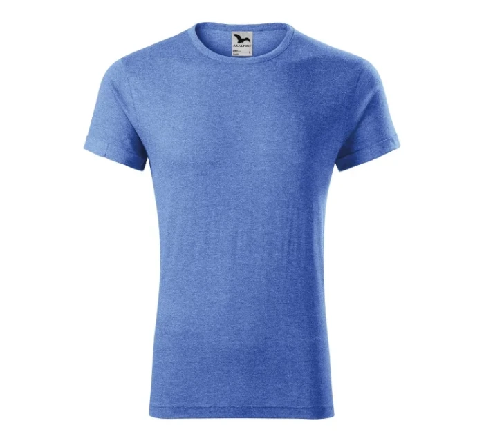 Fusion tričko pánské modrý melír