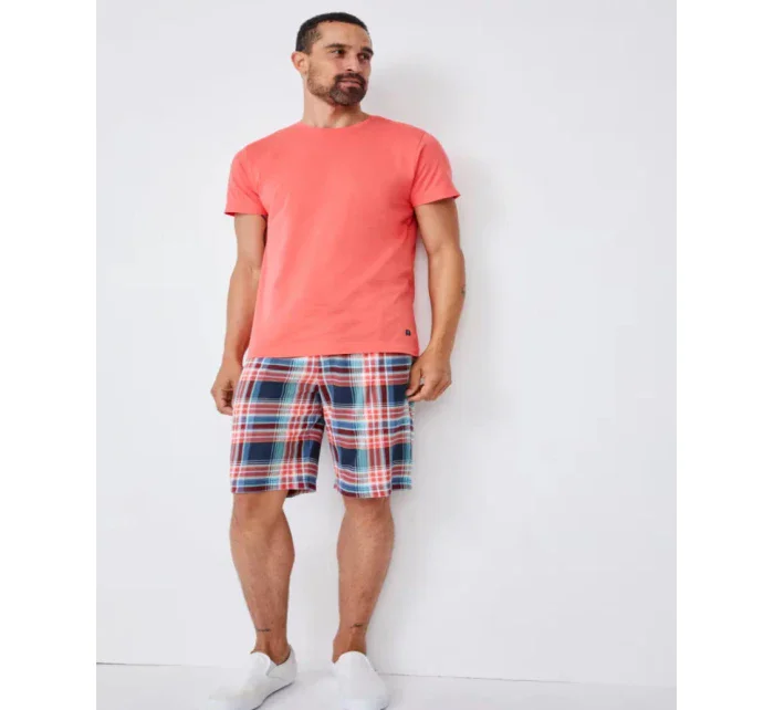 Pánské pyžamo 500001 378 korálové s kárem - Jockey Pánské pyžamo 500001 378 korálové s kárem - Jockey