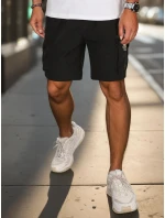 Pánské látkové bojové šortky černé model 21988609 - Dstreet