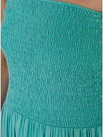 Dámské maxi šaty bez ramínek v mořském odstínu FashionStreet EY2667 Dámské maxi šaty bez ramínek v mořském odstínu FashionStreet EY2667
