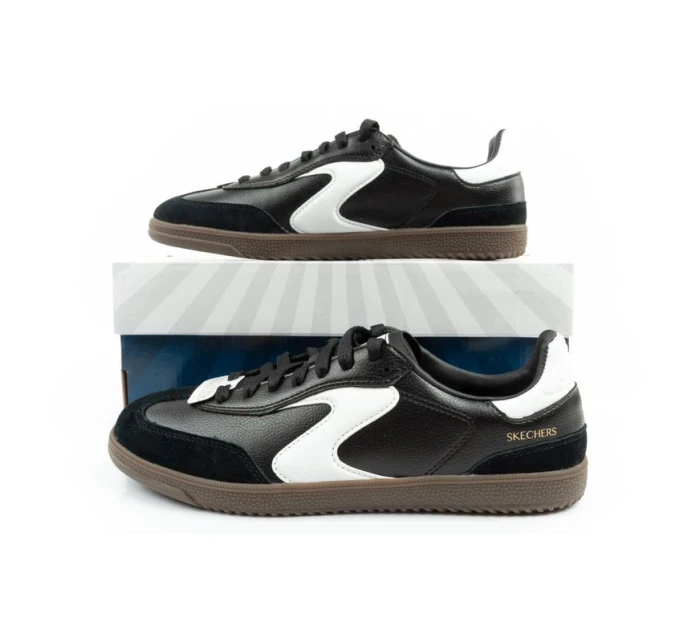 Skechers Kickoff dámské sportovní boty tenisky černé kožené dámské