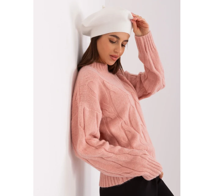 Czapka AT CZ model 18917586 ecru - FPrice Czapka AT CZ model 18917586 ecru - FPrice