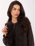 Košile IT KS 28990.05P tmavě hnědá