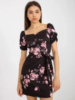 Šaty LK SK 508641.29 černá a růžová