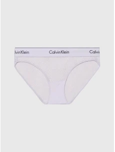 Dámské kalhotky BIKINI 000QF7712E LL0 lila - Calvin Klein