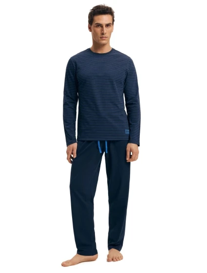 Pánské pyžamo 43455 New blue - HENDERSON Pánské pyžamo 43455 New blue - HENDERSON