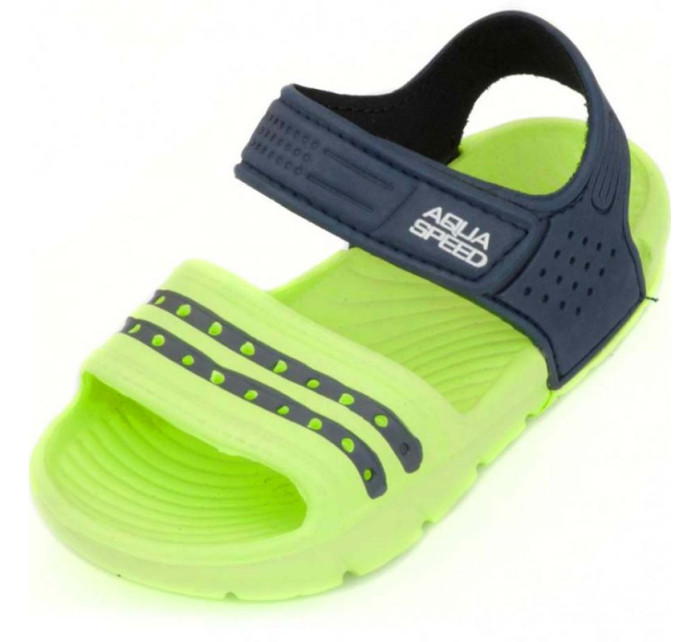 Dětské sandály Aqua-speed Noli v zelené a tmavě modré barvě.84