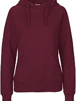 Neutral O 83101 Dámská mikina s kapucí z bio bavlny 77.8311 bordeaux