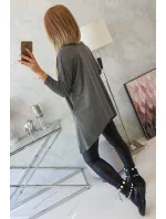 Oversize halenka grafitová melanž