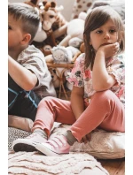 Dětské tenisky na suchý zip růžove Bernie