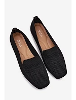 Materiálové Dámské Mokasiny Černé model 22102816 - Boto