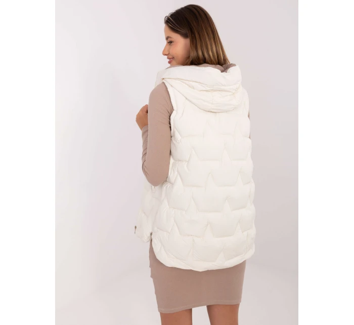 Kamizelka MBM KZ model 21217635 ecru - FPrice Kamizelka MBM KZ model 21217635 ecru - FPrice