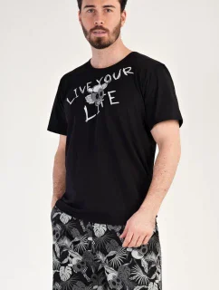 Pánské pyžamo šortky Live model 18841363 - Vienetta MAN