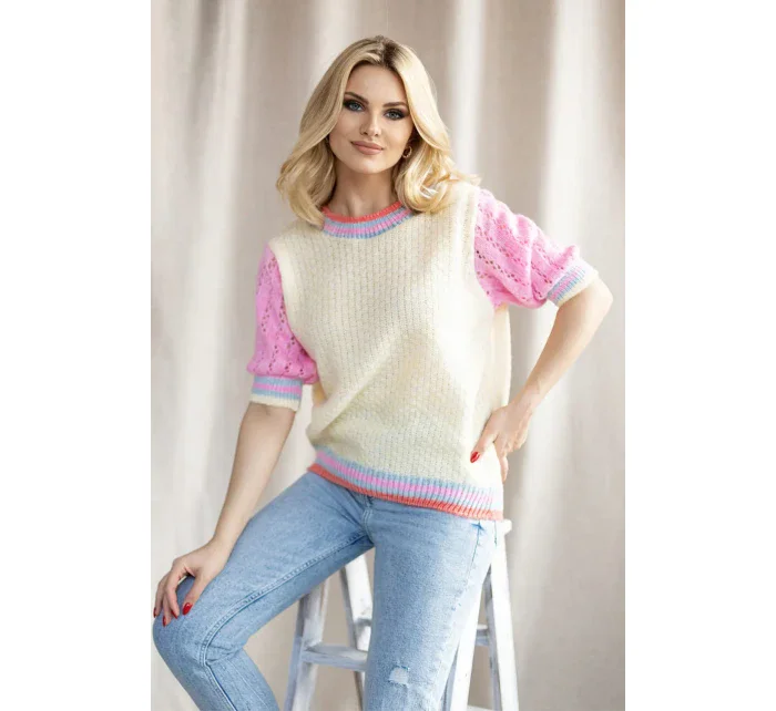 Svetr s krátkým rukávem  model 178640 PeeKaBoo