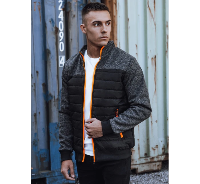 Pánská přechodná prošívaná bunda černá FashionStreet TX4855