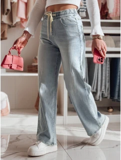 Dámské džínové kalhoty se širokými nohavicemi STEREO blue FashionStreet UY2436