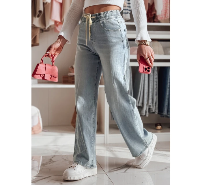 Dámské džínové kalhoty se širokými nohavicemi STEREO blue FashionStreet UY2436