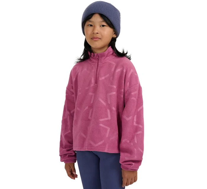 Dívčí fleece 4F F342 tmavě růžový 4FJWAW25TFLEF342 53A