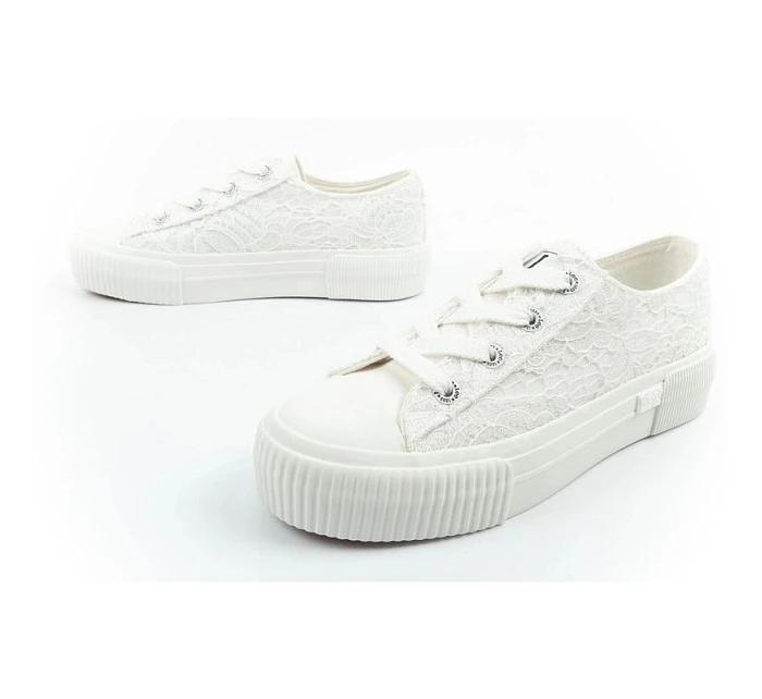 Lee dámské sportovní boty Isla trainers white platform lace-up dámské Lee dámské sportovní boty Isla trainers white platform lace-up dámské