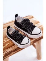 Dětské látkové tenisky se suchým zipem BIG STAR model 21594926 Černý a bílý - Big Star Shoes
