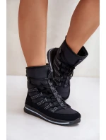 Dámské šněrovací boty do sněhu Progress model 21677045 Černé - Boto