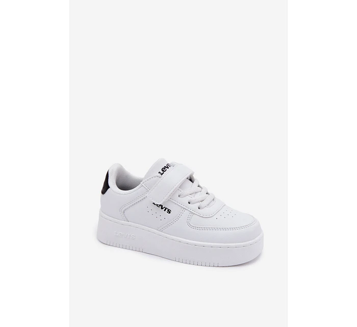 Dětské tenisky na suchý zip NEW Bílé model 22101695 - Levis Dětské tenisky na suchý zip NEW Bílé model 22101695 - Levis