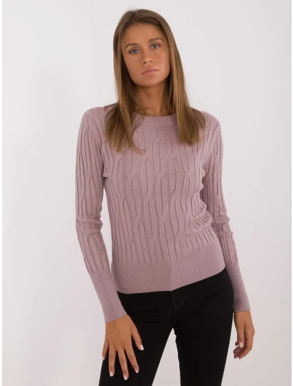 Sweter AT SW  jasny fioletowy model 20493362 - FPrice