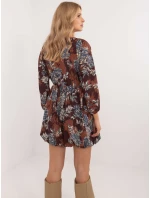 Šaty DHJ SK 19861 6.42 hnědá Šaty DHJ SK 19861 6.42 hnědá