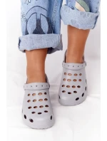 Dámské Nazouváky šedé Pěnové Crocsy EVA Dámské Nazouváky šedé Pěnové Crocsy EVA