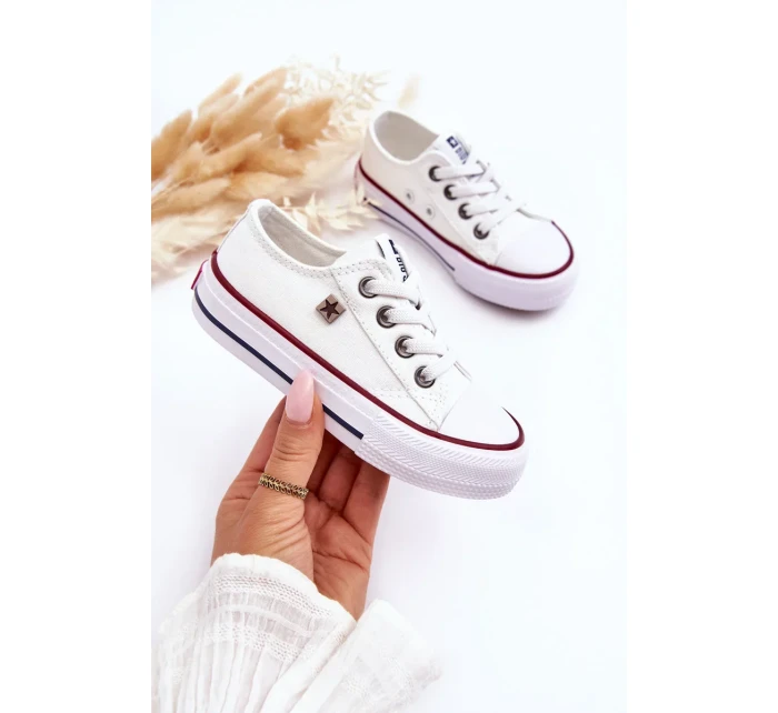 Dětské plátěné tenisky Big Star - bílé Dětské plátěné tenisky Big Star - bílé