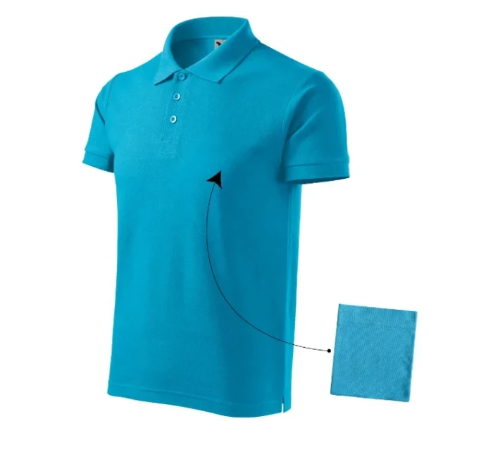 Cotton polokošile pánská tyrkysová