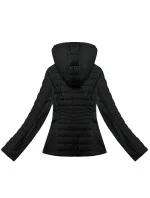Černá dámská bunda z různých spojených materiálů model 21095895 - J.STYLE Černá dámská bunda z různých spojených materiálů model 21095895 - J.STYLE