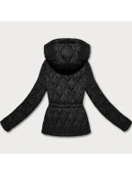 Černá lehká dámská bunda s kapucí model 21301366 - MINORITY